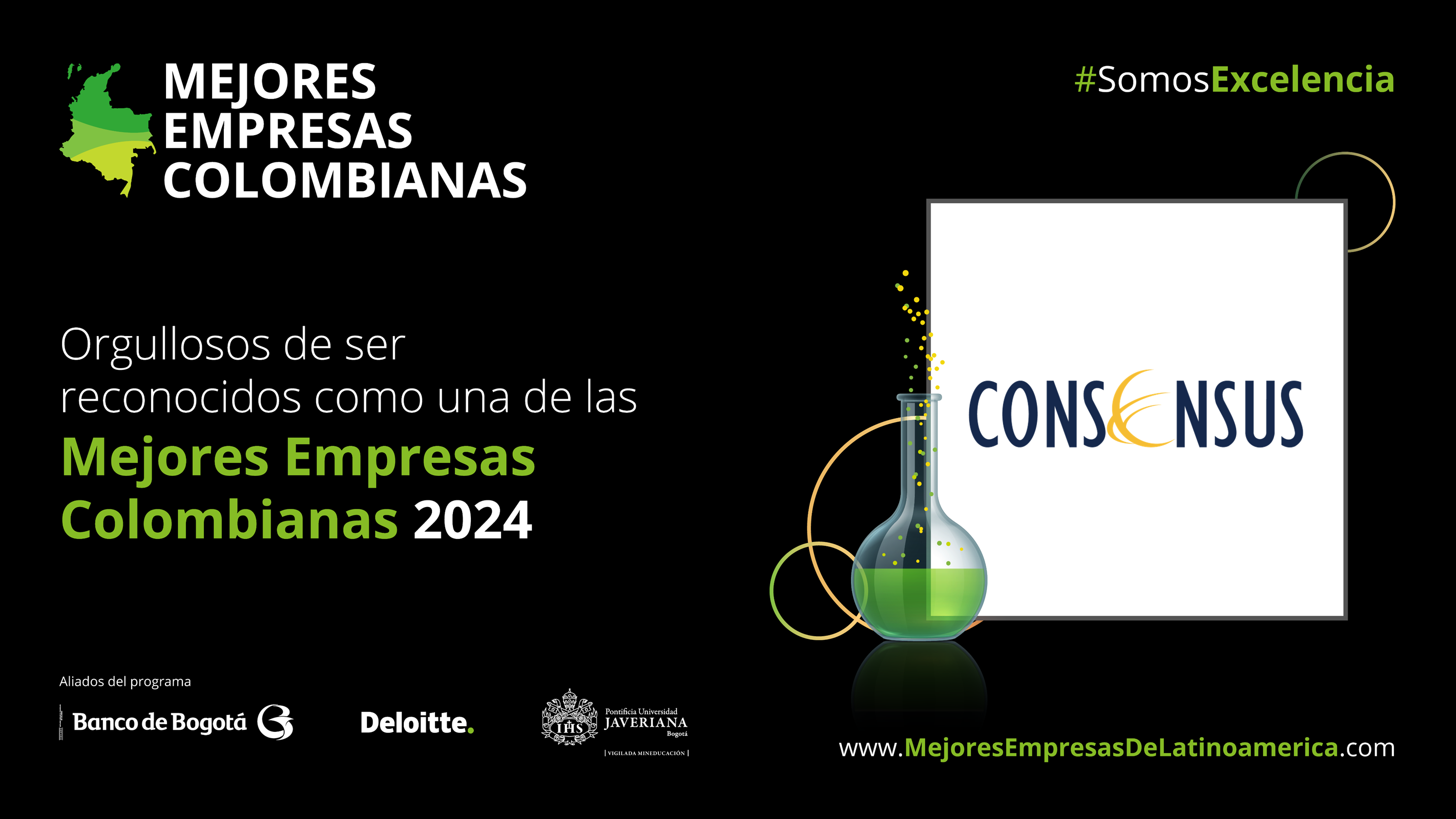 Consensus S.A.S reconocida como una de las Mejores Empresas Colombianas 2024